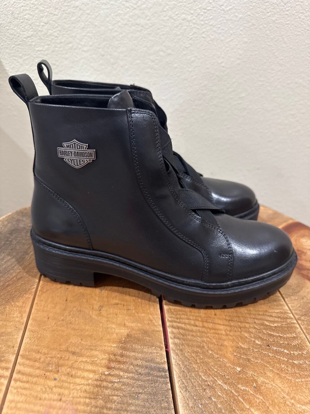 Harley-Davidson Women's Carney Elastic Ankle Boots, size7 new